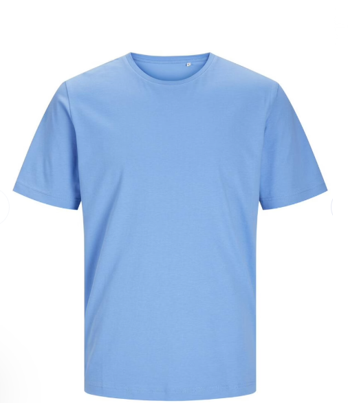 Organic Cotton T-Shirt Large Azure Blue 